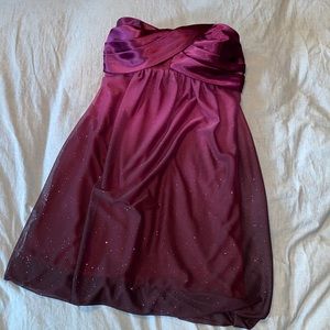 Purple/ burgundy Sweetheart dress